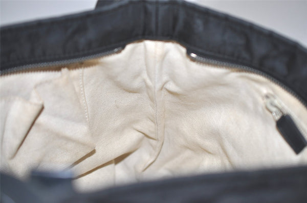 Authentic GUCCI Shoulder Cross Body Bag GG Nylon Leather 308840 Black Junk 6610I