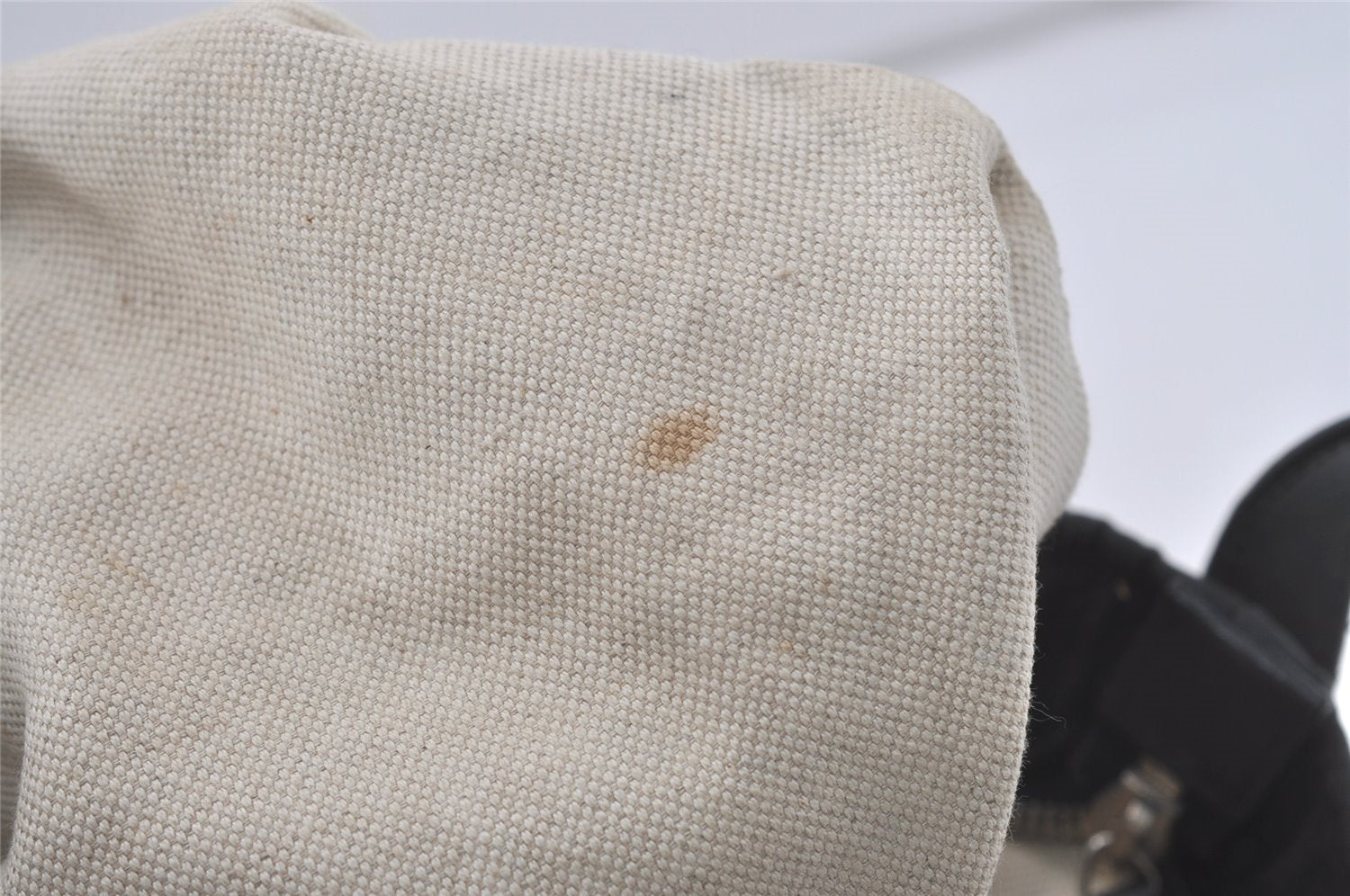 Authentic GUCCI Shoulder Cross Body Bag GG Nylon Leather 308840 Black Junk 6610I