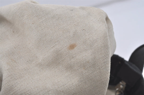 Authentic GUCCI Shoulder Cross Body Bag GG Nylon Leather 308840 Black Junk 6610I