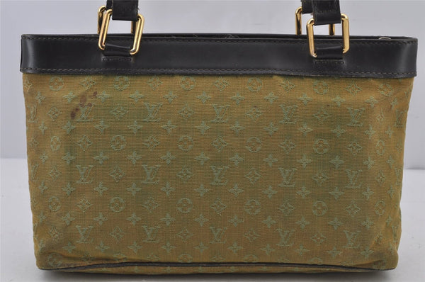 Auth Louis Vuitton Monogram Mini Lucille PM Hand Bag Green Khaki M92682 LV 6612J