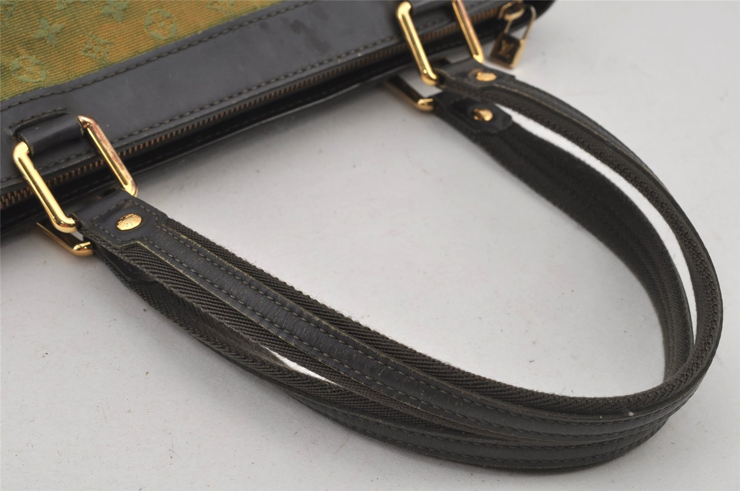 Auth Louis Vuitton Monogram Mini Lucille PM Hand Bag Green Khaki M92682 LV 6612J