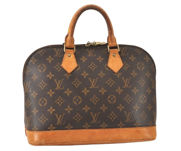 Authentic Louis Vuitton Monogram Alma Hand Bag Purse M51130 LV 6612K