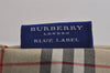 Authentic BURBERRY BLUE LABEL Check Shoulder Tote Bag Nylon Leather Beige 6613J