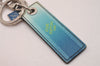 Authentic Louis Vuitton Porte Cles Damier Stripes Bag Charm M00735 Blue 6614I