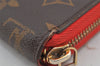 Authentic Louis Vuitton Monogram Zippy Wallet Long Purse Red M62402 LV 6614J