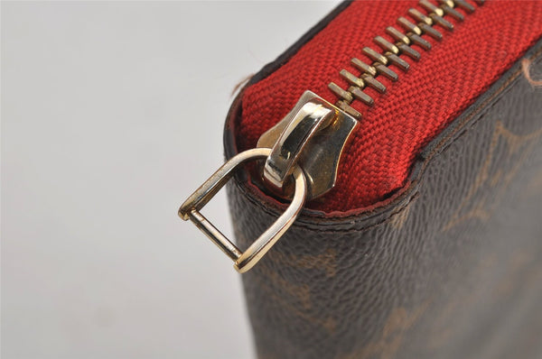 Authentic Louis Vuitton Monogram Zippy Wallet Long Purse Red M62402 LV 6614J