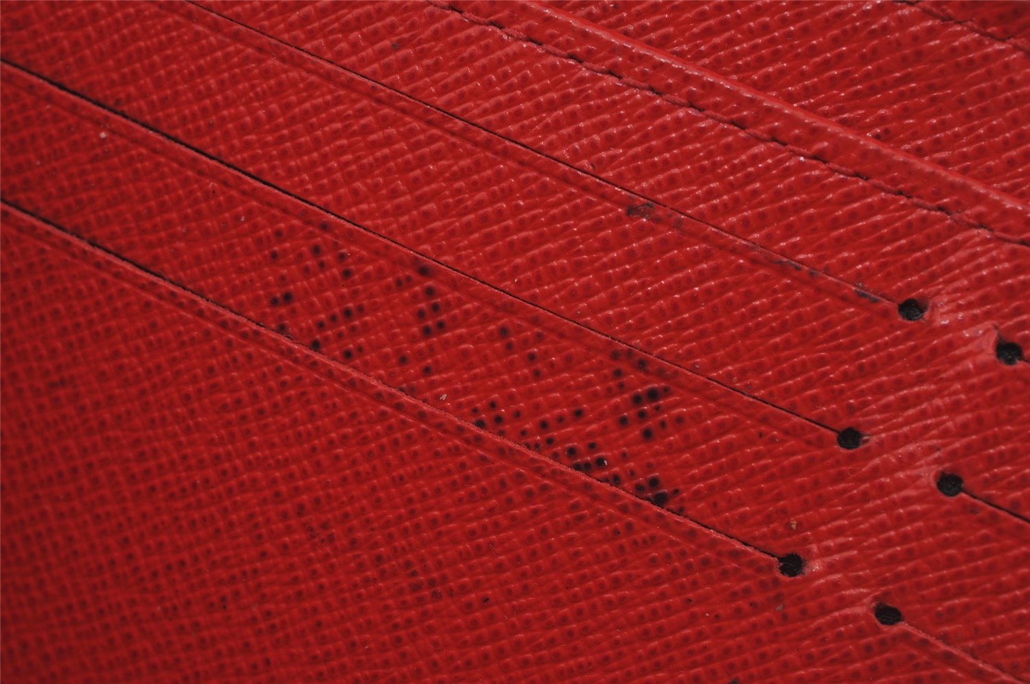 Authentic Louis Vuitton Monogram Zippy Wallet Long Purse Red M62402 LV 6614J