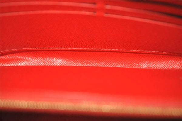 Authentic Louis Vuitton Monogram Zippy Wallet Long Purse Red M62402 LV 6614J