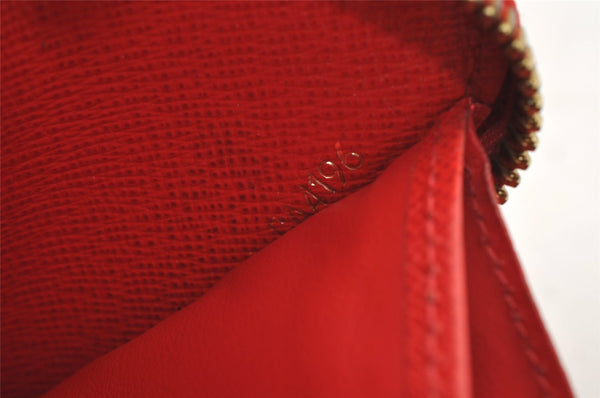 Authentic Louis Vuitton Monogram Zippy Wallet Long Purse Red M62402 LV 6614J