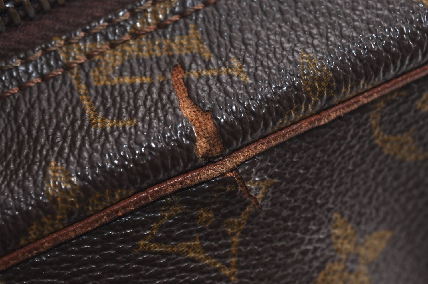 Authentic Louis Vuitton Monogram Marceau Shoulder Cross Body Bag Old Model 6616J