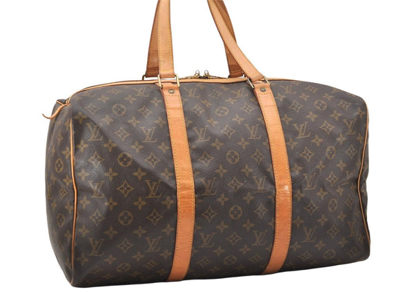 Authentic Louis Vuitton Monogram Sac Souple 45 Hand Boston Bag M41624 LV 6616K