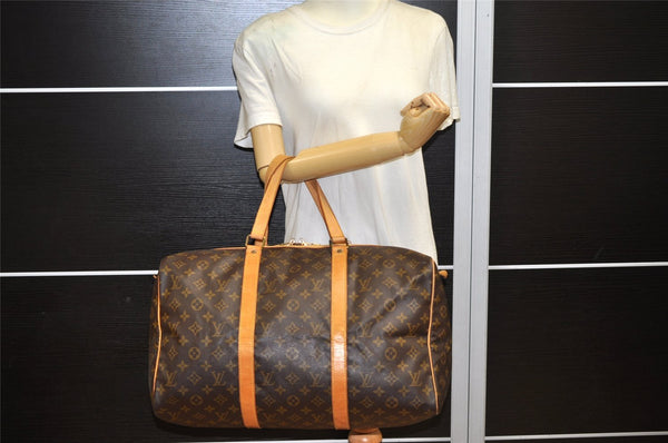 Authentic Louis Vuitton Monogram Sac Souple 45 Hand Boston Bag M41624 LV 6616K