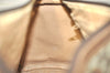 Authentic GUCCI Web Sherry Line Hand Boston Bag GG PVC Leather Brown 6617J