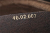 Authentic GUCCI Web Sherry Line Hand Boston Bag GG PVC Leather Brown 6617J