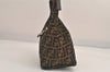 Authentic FENDI Vintage Zucca Shoulder Hand Bag Purse Canvas Leather Brown 6621M