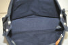 Authentic HERMES Vintage Fourre Tout PM Hand Tote Bag Canvas Navy Blue 6622K