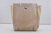 Auth HERMES Her Bag Ado 2 In 1 2Way Backpack Canvas Leather Brown White  6623I