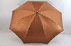 Authentic FENDI Zucchino Pequin Folding Umbrella Brown 6624J