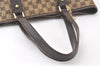 Auth GUCCI Web Sherry Line Tote Bag GG Canvas Leather 137396 Brown Junk 6624K