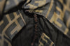 Authentic FENDI Vintage Zucca Shoulder Hand Bag Purse Nylon Leather Brown 6625I