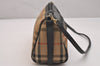 Authentic Burberrys Nova Check Shoulder Cross Bag Canvas Leather Beige 6625J