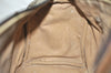 Authentic GUCCI Web Sherry Line Hand Boston Bag GG PVC Leather Brown 6626J