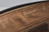 Authentic GUCCI Web Sherry Line Hand Boston Bag GG PVC Leather Brown 6626J