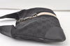 Authentic GUCCI Sherry Line Kandinsky Shoulder Bag GG Canvas Leather Black 6626K