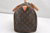 Authentic Louis Vuitton Monogram Speedy 30 Hand Boston Bag M41526 LV 6627K