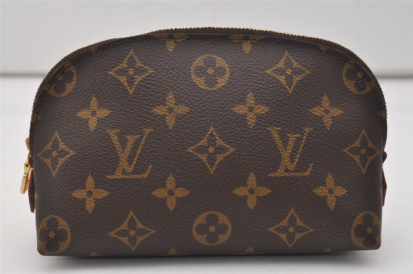 Authentic Louis Vuitton Monogram Pochette Cosmetic Pouch M47515 LV 6628I