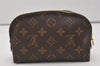 Authentic Louis Vuitton Monogram Pochette Cosmetic Pouch M47515 LV 6628I