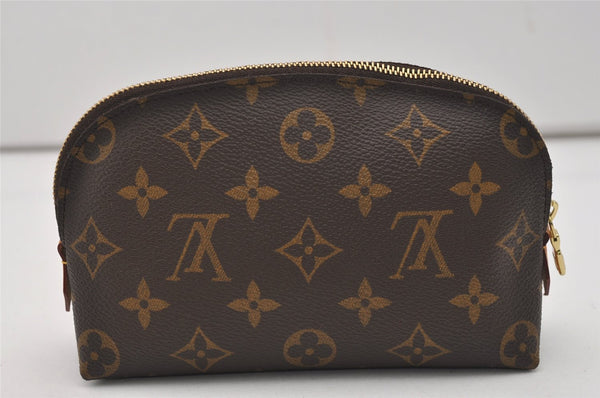 Authentic Louis Vuitton Monogram Pochette Cosmetic Pouch M47515 LV 6628I