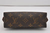 Authentic Louis Vuitton Monogram Pochette Cosmetic Pouch M47515 LV 6628I