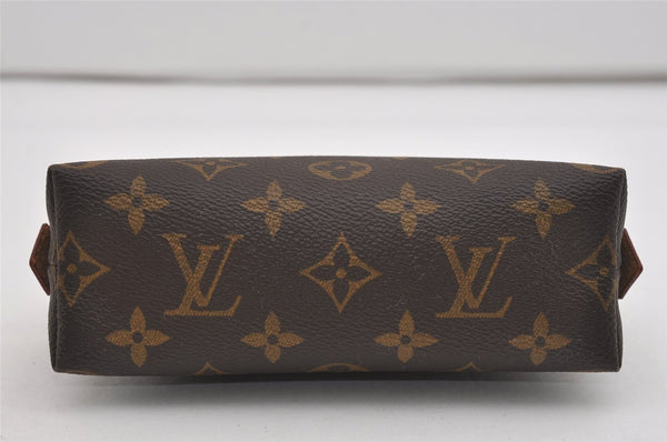 Authentic Louis Vuitton Monogram Pochette Cosmetic Pouch M47515 LV 6628I