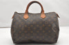 Authentic Louis Vuitton Monogram Speedy 30 Hand Boston Bag M41526 LV Junk 6628K