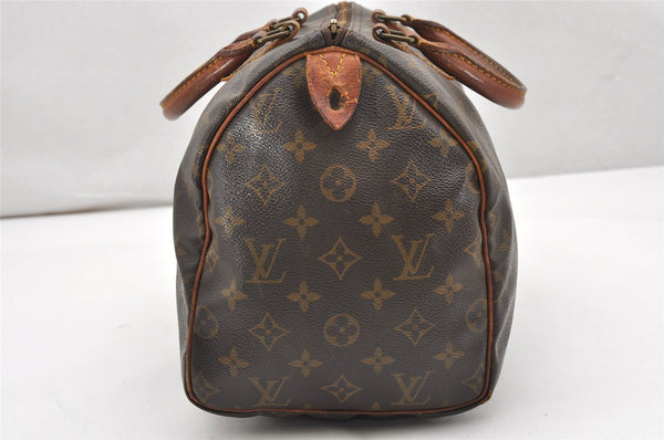 Authentic Louis Vuitton Monogram Speedy 30 Hand Boston Bag M41526 LV Junk 6628K