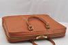Authentic Louis Vuitton Epi Porte Documents Voyage Briefcase M54478 Brown 6629I