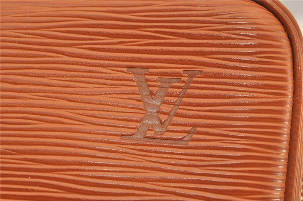 Authentic Louis Vuitton Epi Porte Documents Voyage Briefcase M54478 Brown 6629I