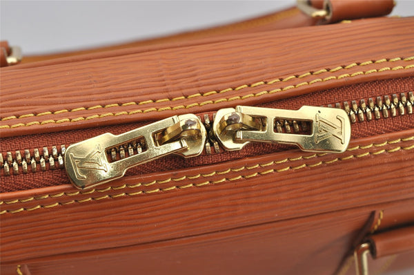 Authentic Louis Vuitton Epi Porte Documents Voyage Briefcase M54478 Brown 6629I