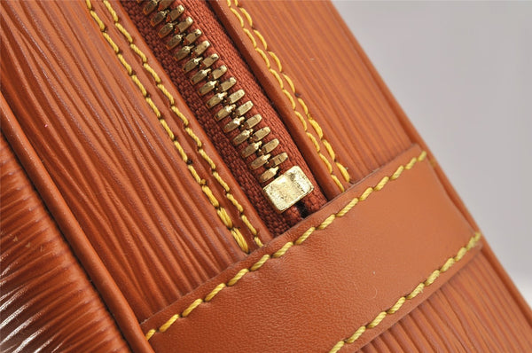 Authentic Louis Vuitton Epi Porte Documents Voyage Briefcase M54478 Brown 6629I