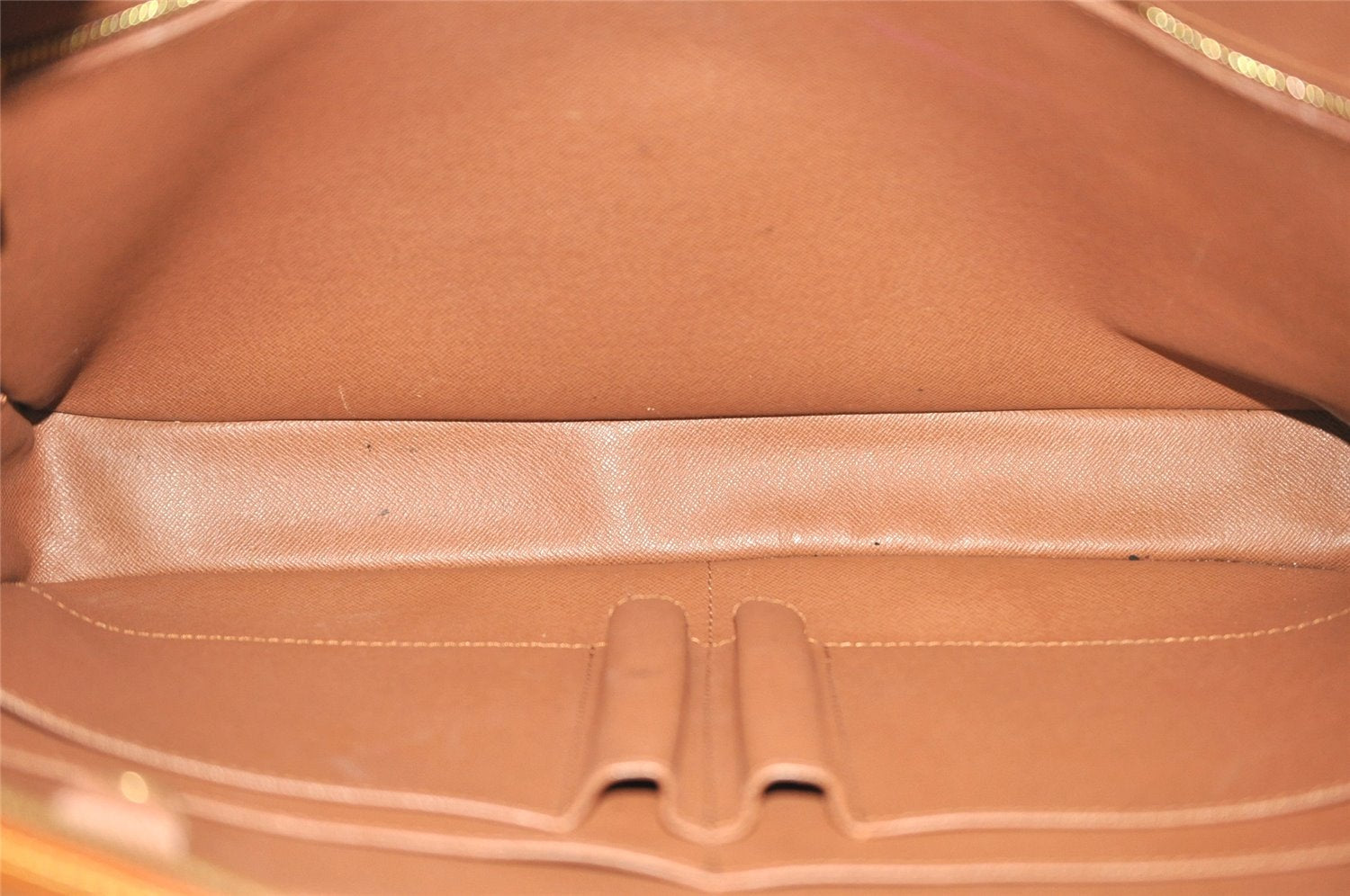 Authentic Louis Vuitton Epi Porte Documents Voyage Briefcase M54478 Brown 6629I