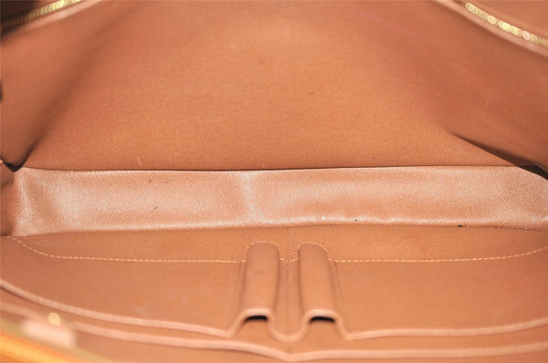 Authentic Louis Vuitton Epi Porte Documents Voyage Briefcase M54478 Brown 6629I