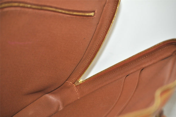 Authentic Louis Vuitton Epi Porte Documents Voyage Briefcase M54478 Brown 6629I