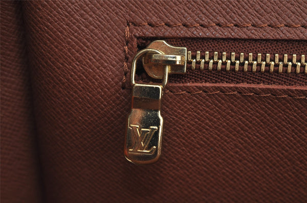 Authentic Louis Vuitton Epi Porte Documents Voyage Briefcase M54478 Brown 6629I