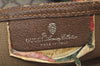 Authentic GUCCI Web Sherry Line Shoulder Tote Bag GG PVC Leather Brown 6629J