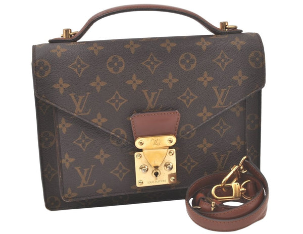 Authentic Louis Vuitton Monogram Monceau 2Way Shoulder Hand Bag M51187 LV 6629K