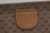 Authentic GUCCI Vintage Micro GG PVC Leather Clutch Hand Bag Purse Brown 6630J