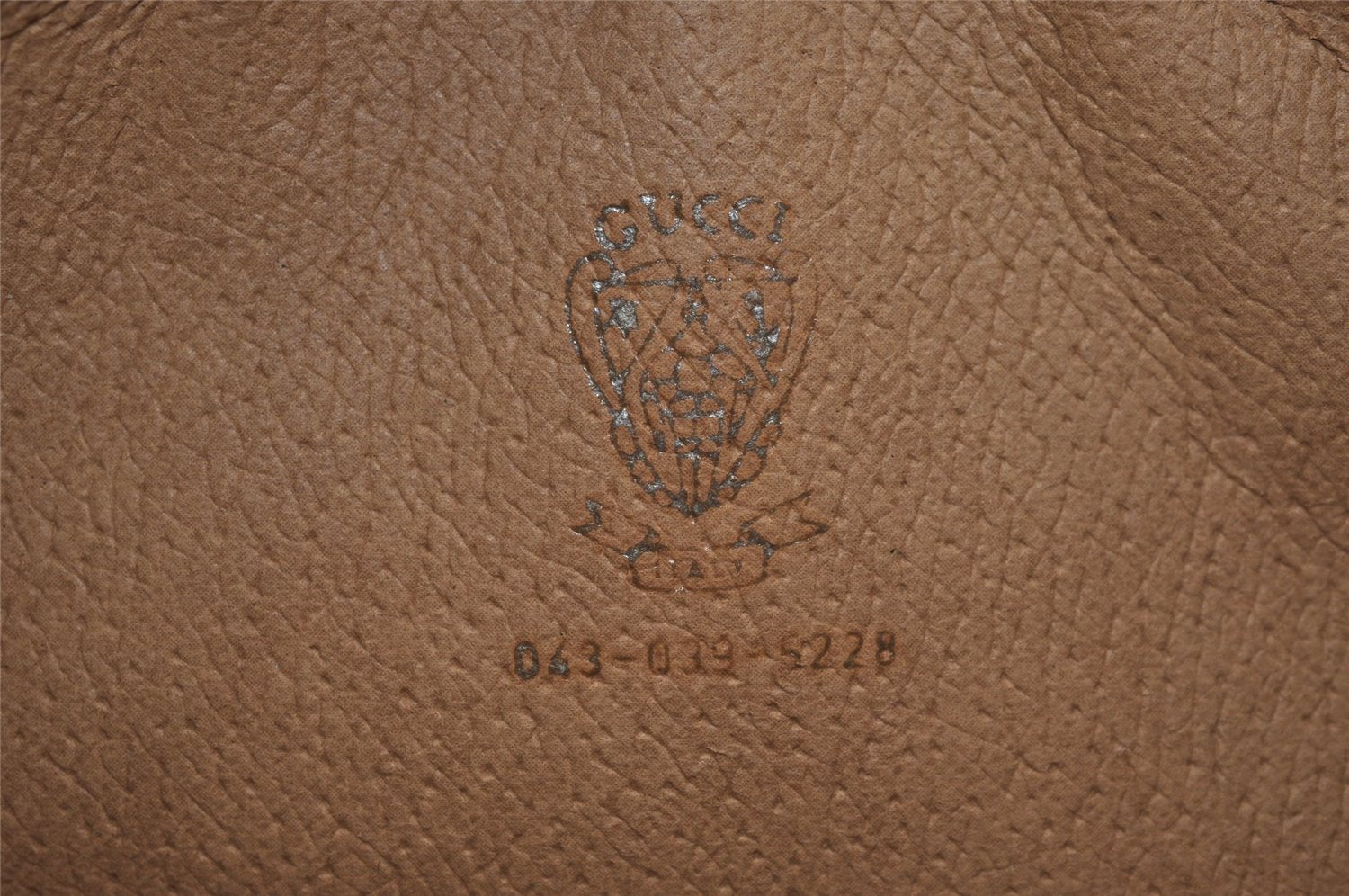 Authentic GUCCI Vintage Micro GG PVC Leather Clutch Hand Bag Purse Brown 6630J