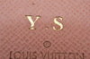 Authentic Louis Vuitton Monogram Portefeuille Zoe Wallet Pink M62933 LV 6631I