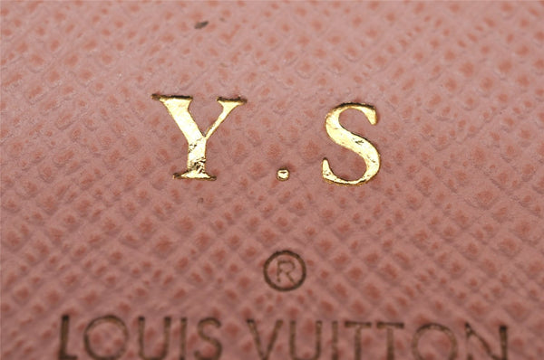 Authentic Louis Vuitton Monogram Portefeuille Zoe Wallet Pink M62933 LV 6631I